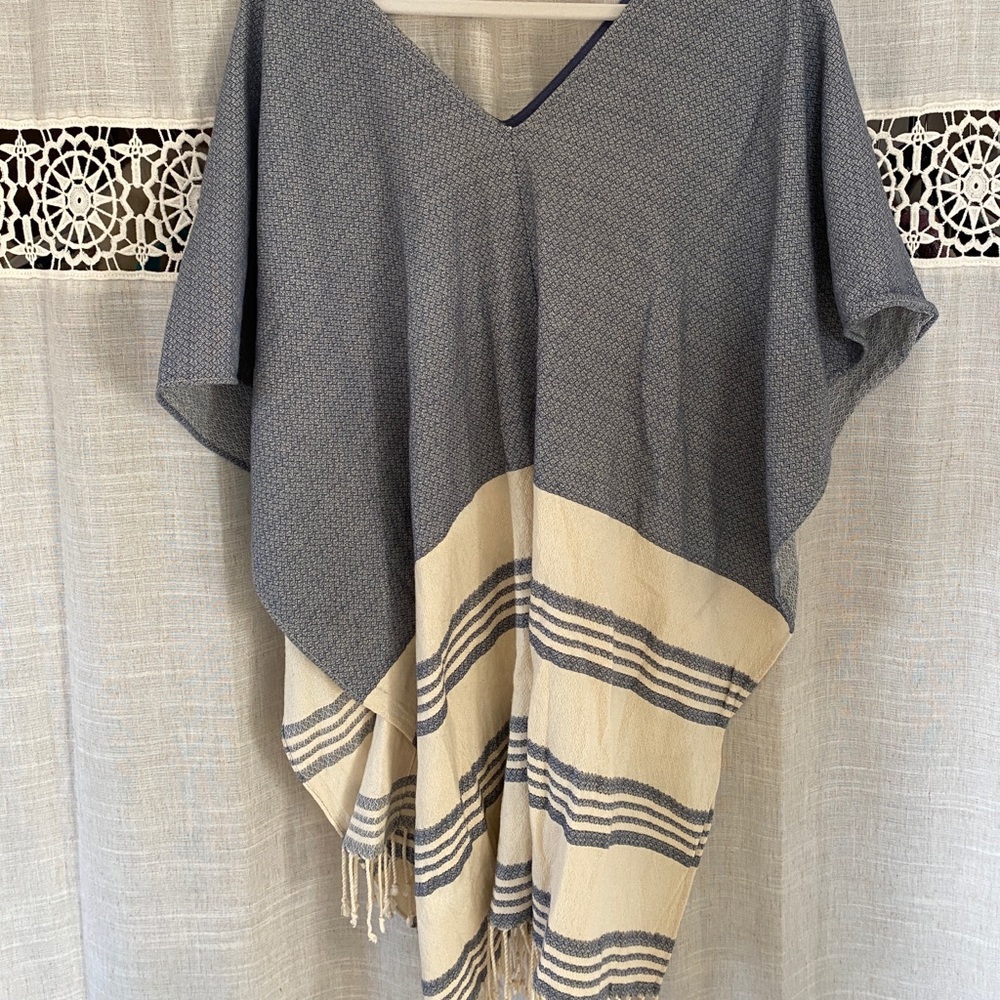 Woven poncho